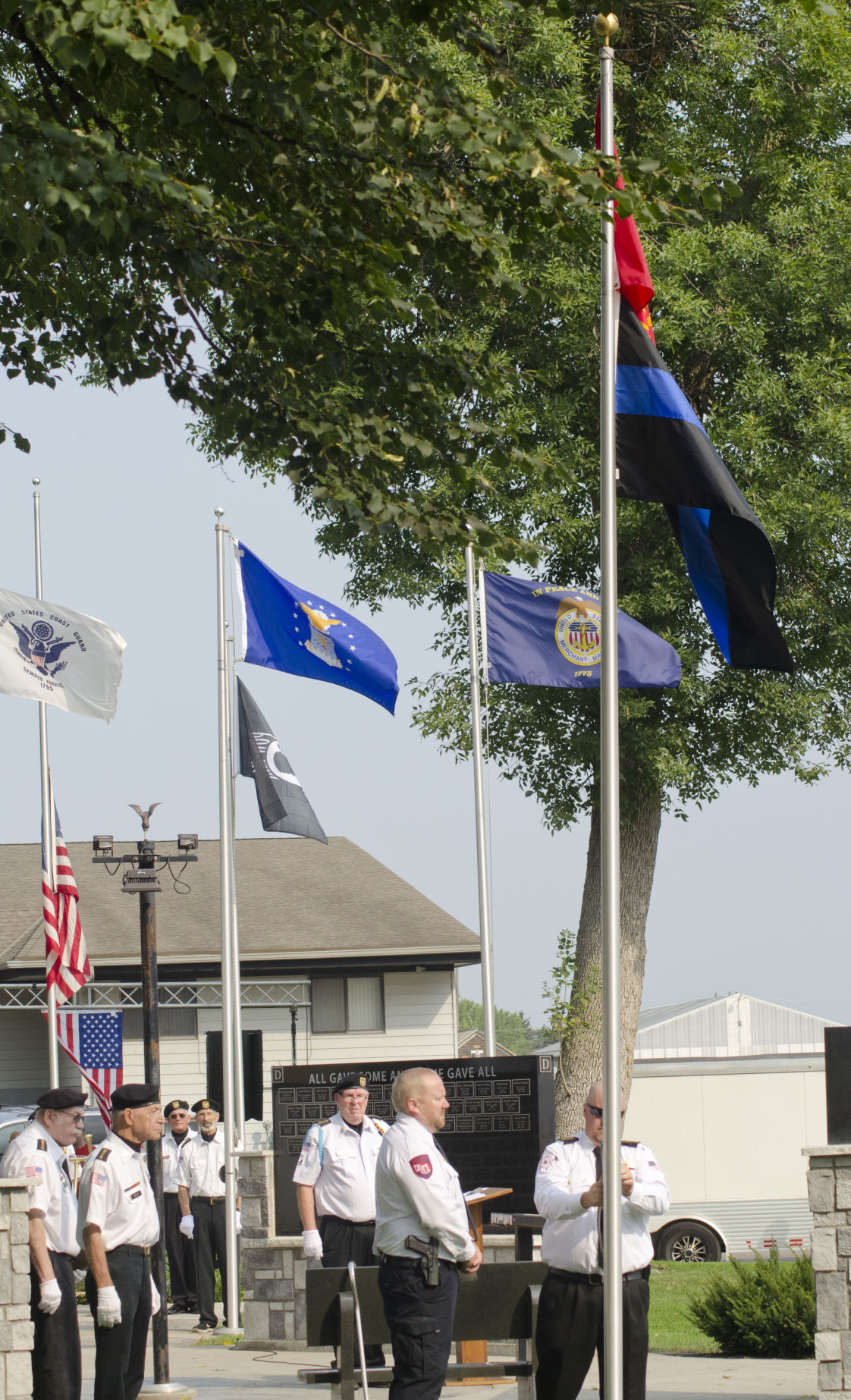 Flag raising